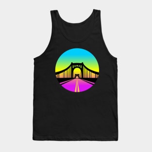 Pittsburgh bridge gradient Tank Top